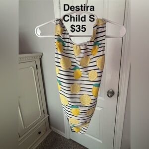 Lemon Print Girls Leotard